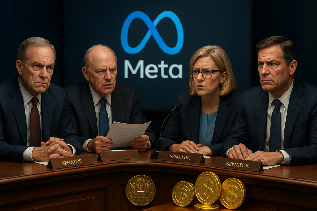US Senators Demand Clarity from Meta Amid Stablecoin Concerns and GENIUS Act Debate