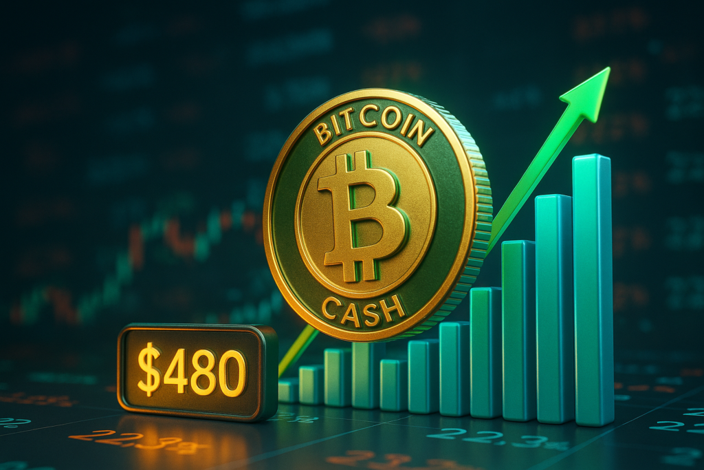 Bitcoin Cash Surges to $480 as Trading Volume Spikes 22%