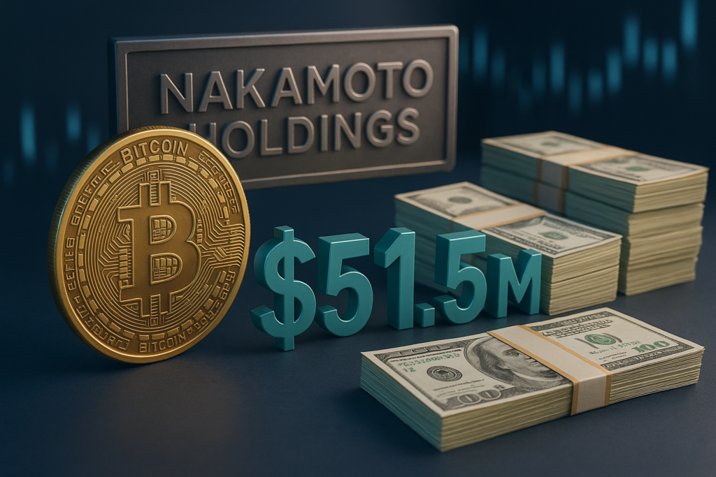 Nakamoto Holdings Raises $51.5M to Accelerate Bitcoin Treasury Expansion