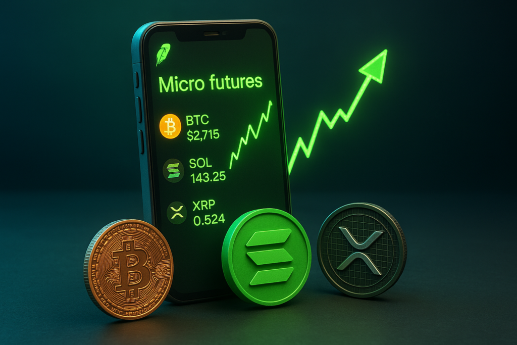 Robinhood Launches Micro Futures for Bitcoin, Solana, and XRP