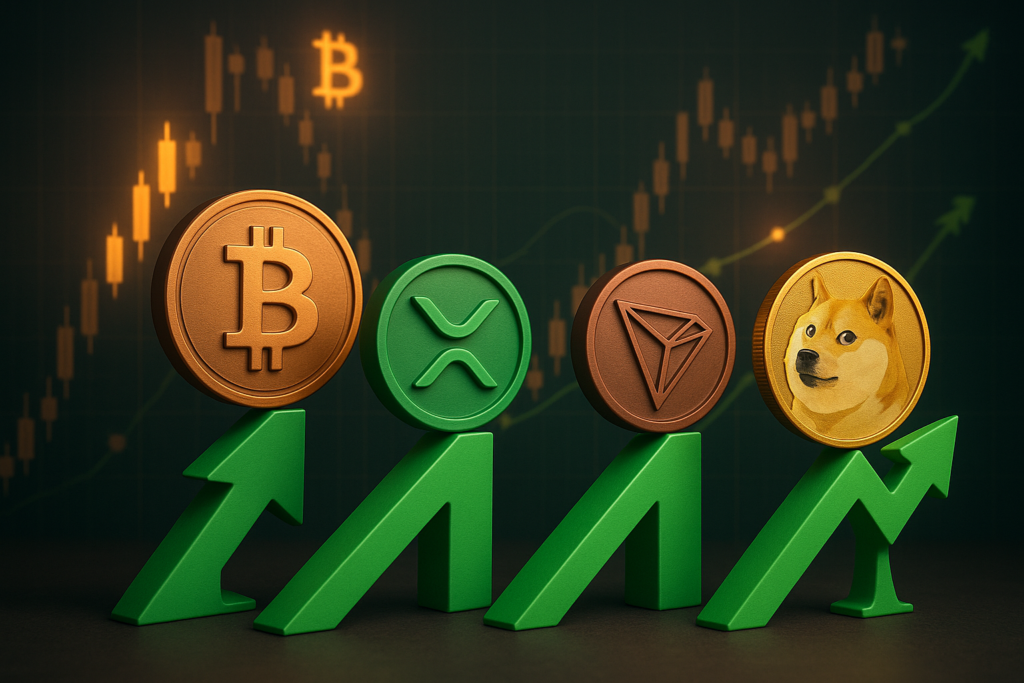 XRP, TRX, DOGE Show Bullish Funding Rates as Bitcoin Enters Historically Weak Quarter