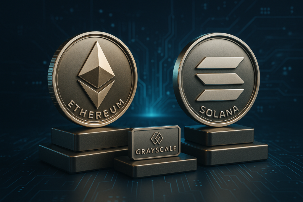 Grayscale Launches First U.S. Spot Crypto ETPs With Staking for Ethereum and Solana