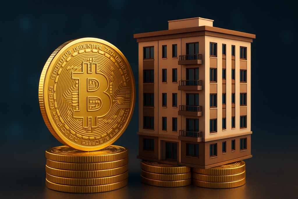 Real Estate Hybrid Funds Gain Momentum as Investors Pair Property With Bitcoin